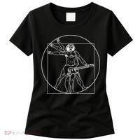 Vitruvian Man Guitar Music Player Da Vinci Guitarist Gift Women's T-Shirt thumb 0
