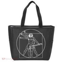 Vitruvian Man Guitar Music Player Da Vinci Guitarist Gift Tote Bag thumb 0