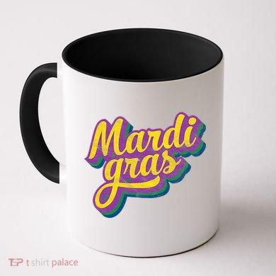 Vintage Mardi Gras Gift Retro Masquerade Costume Bead Parade Gift Coffee Mug