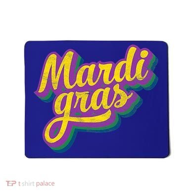 Vintage Mardi Gras Gift Retro Masquerade Costume Bead Parade Gift Mousepad
