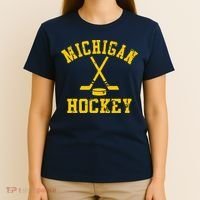 Vintage Michigan Hockey T-Shirt thumb 4