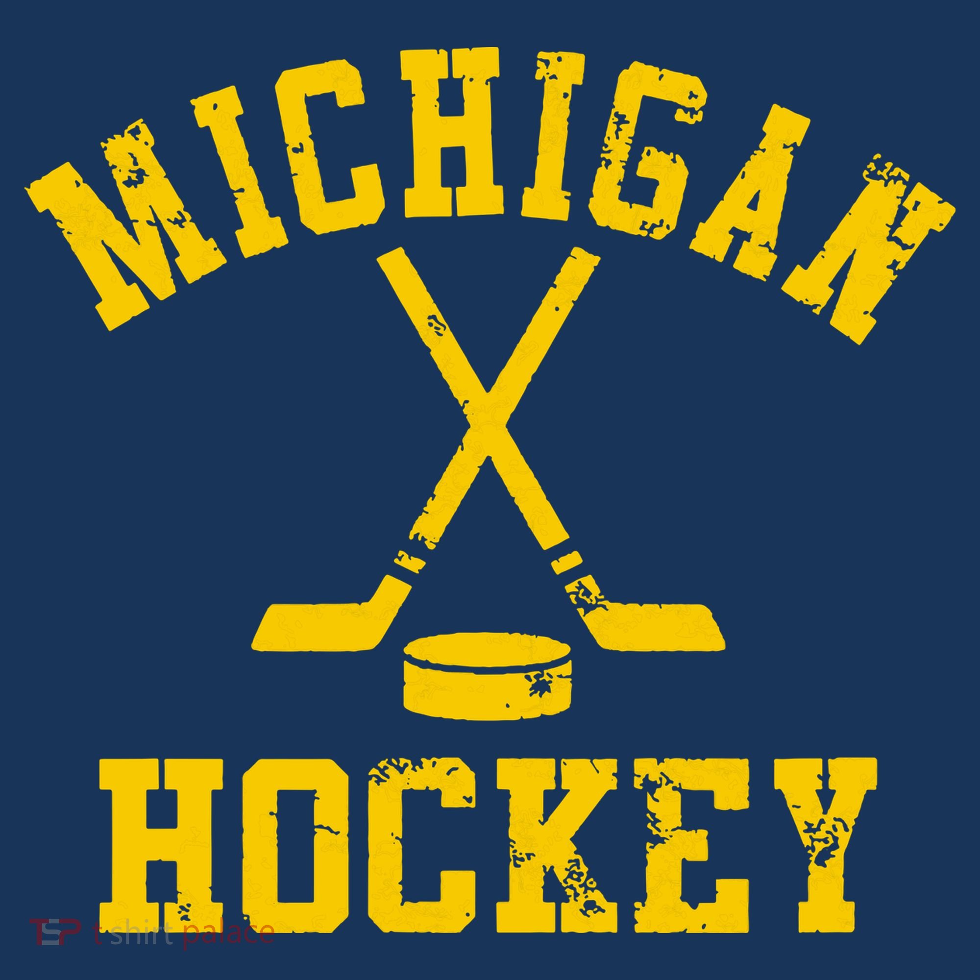 Vintage Michigan Hockey Bucket Hat