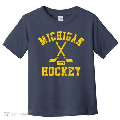 Vintage Michigan Hockey Toddler T-Shirt