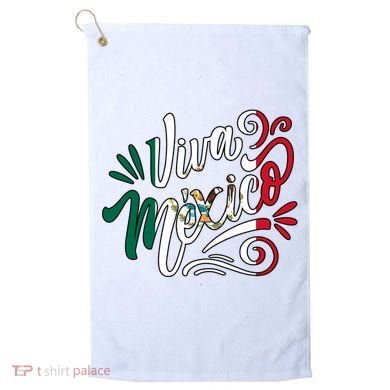 Viva Mexico Hispanic Mexican Heritage Golf Towel