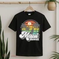 Vintage Maui Hawaii Hawaiian Beach Surfing 70s Surf Gift T-Shirt thumb 2