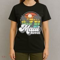 Vintage Maui Hawaii Hawaiian Beach Surfing 70s Surf Gift T-Shirt thumb 4
