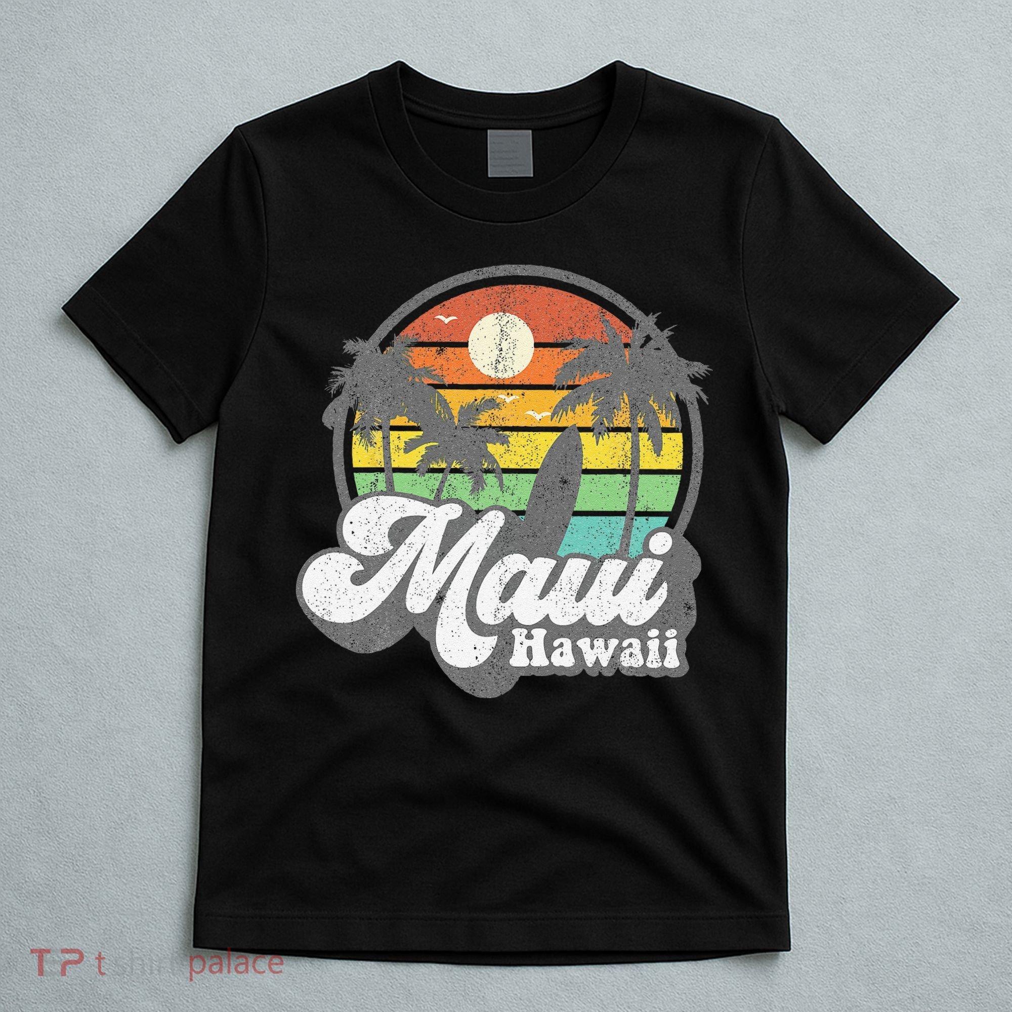 Vintage Maui Hawaii Hawaiian Beach Surfing 70s Surf Gift T-Shirt