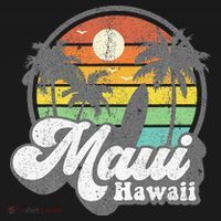 Vintage Maui Hawaii Hawaiian Beach Surfing 70s Surf Gift T-Shirt thumb 7