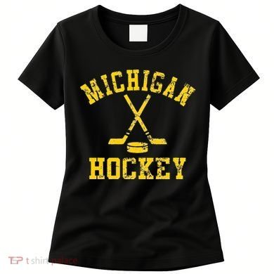 Vintage Michigan Hockey Women's T-Shirt