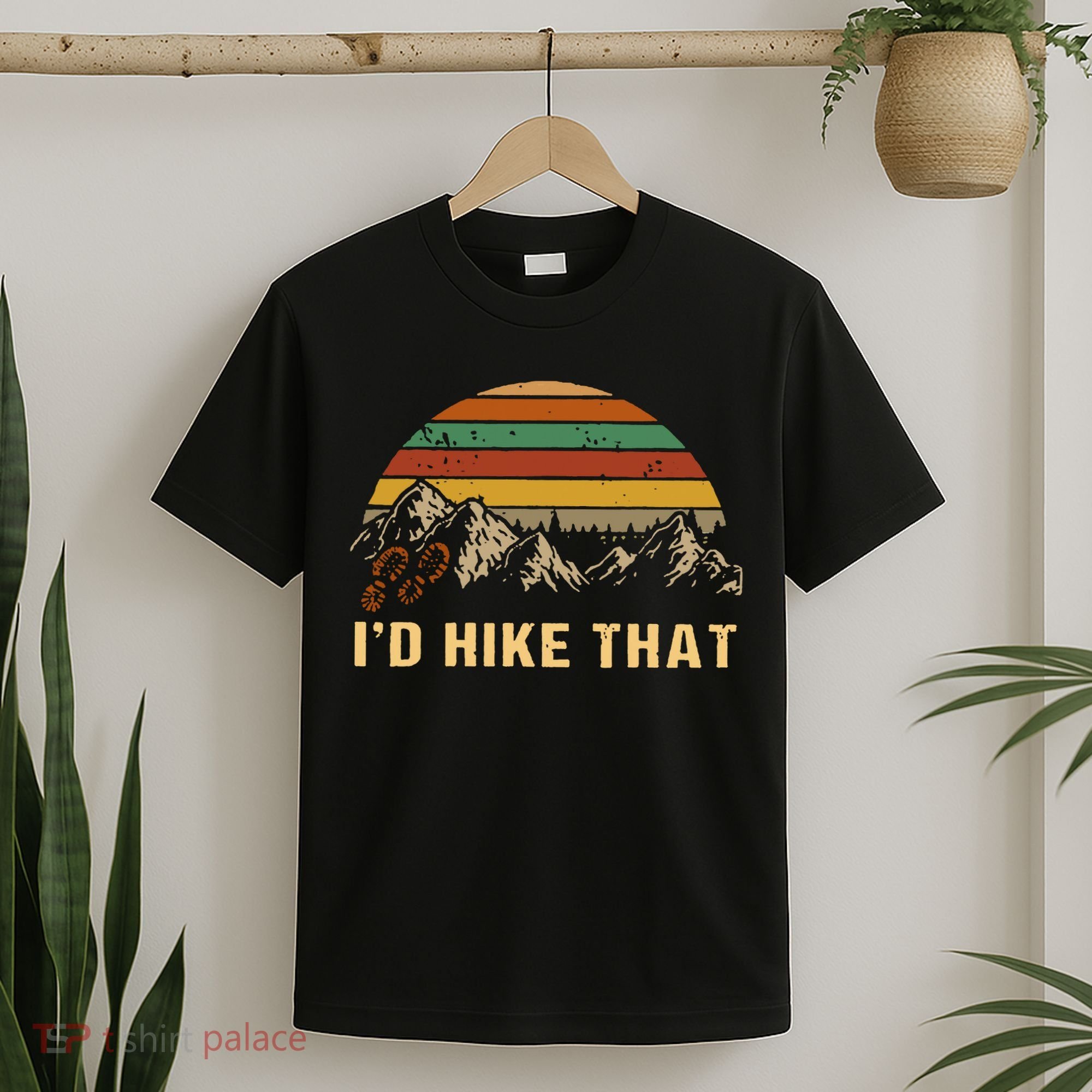 Vintage Mountain Hiking Boots Id Hike That Adventure Hikers T-Shirt