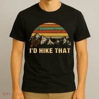 Vintage Mountain Hiking Boots Id Hike That Adventure Hikers T-Shirt thumb 3