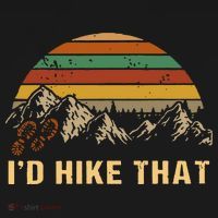 Vintage Mountain Hiking Boots Id Hike That Adventure Hikers T-Shirt thumb 7