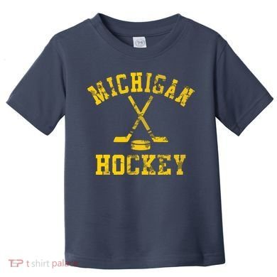 Vintage Michigan Hockey Toddler T-Shirt