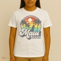 Vintage Maui Hawaii Hawaiian Beach Surfing T-Shirt thumb 4