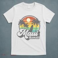 Vintage Maui Hawaii Hawaiian Beach Surfing T-Shirt thumb 5