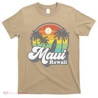 Vintage Maui Hawaii Hawaiian Beach Surfing 70's Surf Gift T-Shirt thumb 0