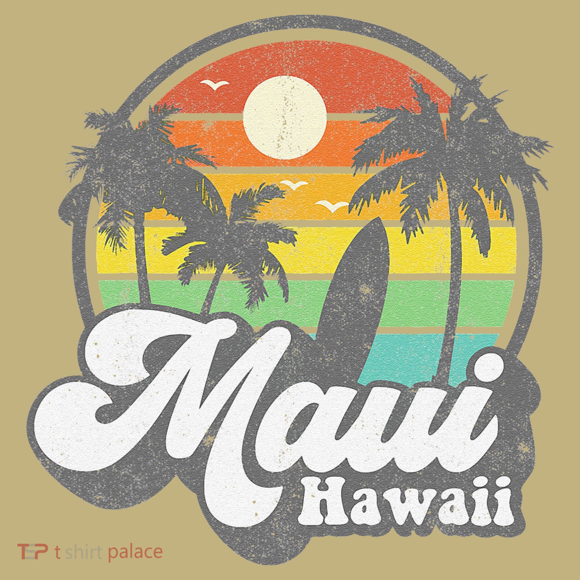 Vintage Maui Hawaii Hawaiian Beach Surfing 70's Surf Gift T-Shirt