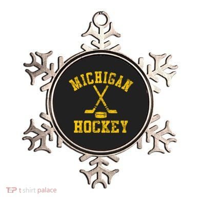 Vintage Michigan Hockey Gift Ornament