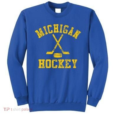 Vintage Michigan Hockey Gift Sweatshirt
