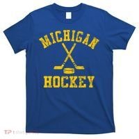 Vintage Michigan Hockey Gift T-Shirt thumb 0