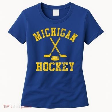 Vintage Michigan Hockey Gift Women's T-Shirt