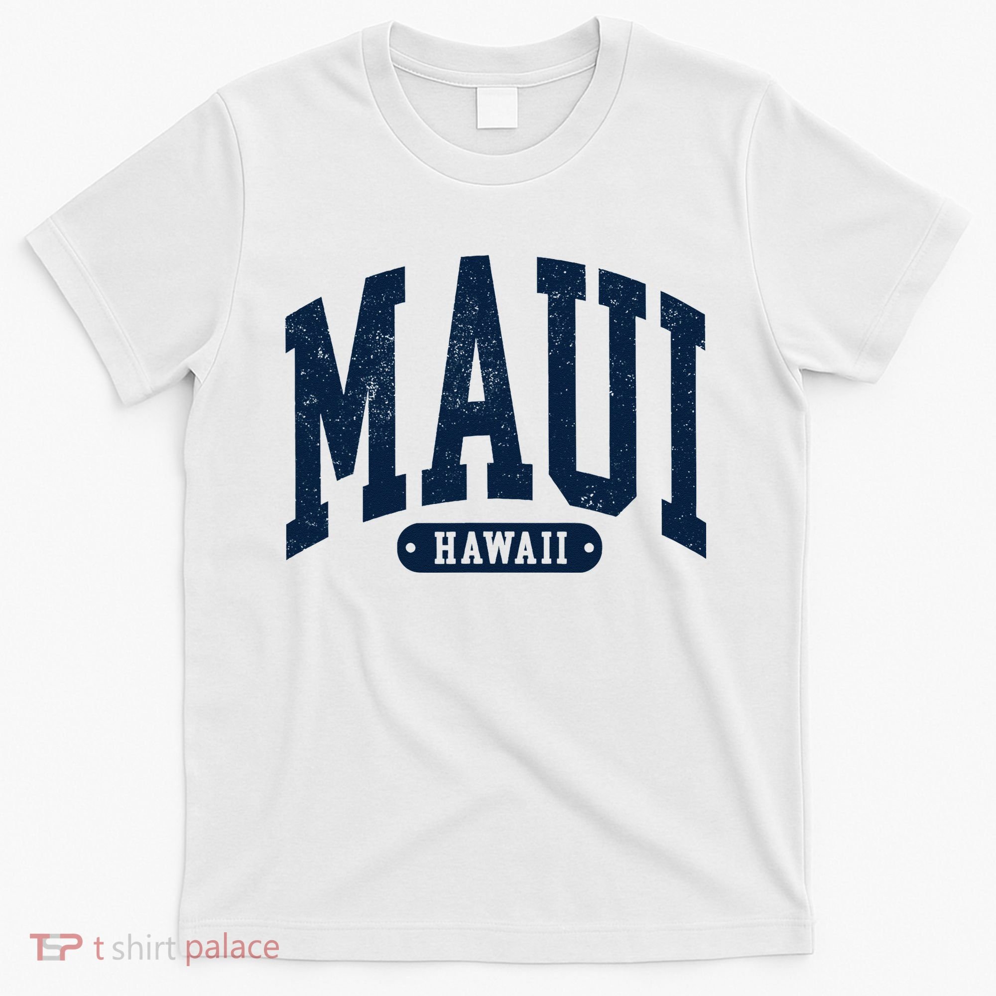 Vintage Maui Hawaii Distressed Retro Beach Vacation T-Shirt