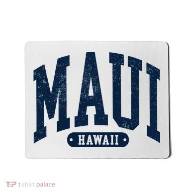 Vintage Maui Hawaii Distressed Retro Beach Vacation Mousepad
