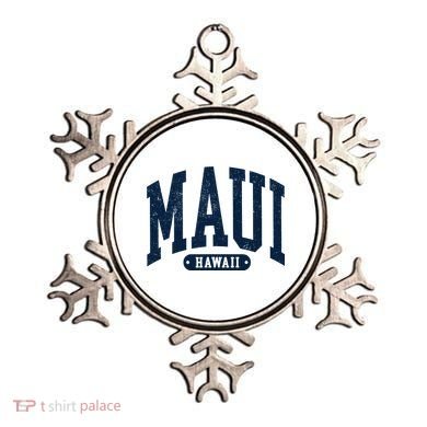 Vintage Maui Hawaii Distressed Retro Beach Vacation Ornament