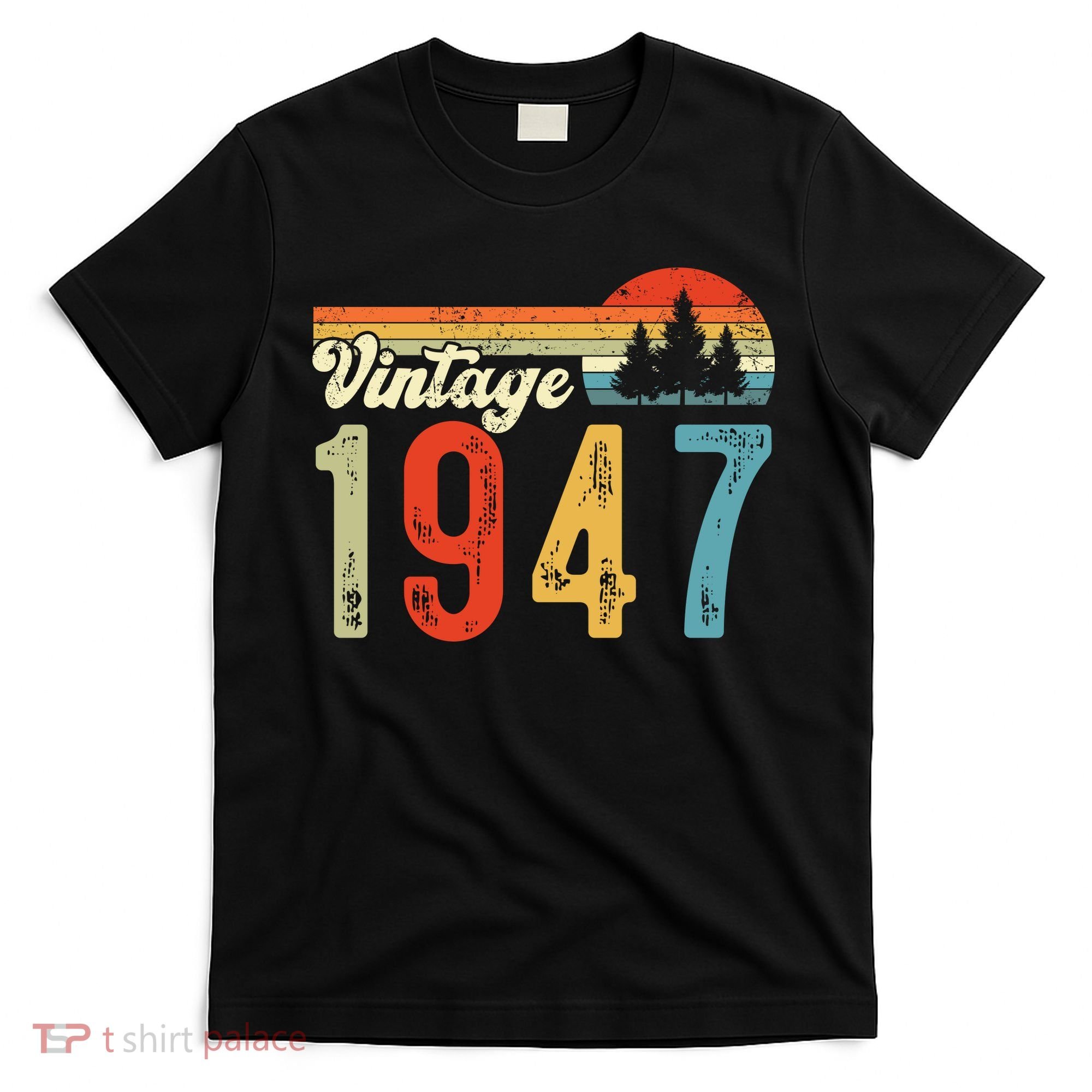 Vintage Made In 1947 Birthday T-Shirt