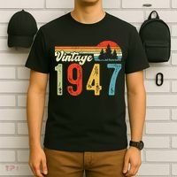 Vintage Made In 1947 Birthday T-Shirt thumb 6
