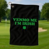 Venmo Me IM Irish Baby Gift Golf Towel thumb 1