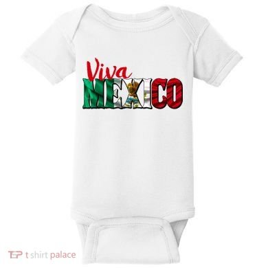 Viva Mexico Independence Day Baby Bodysuit