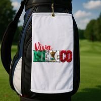 Viva Mexico Independence Day Golf Towel thumb 2