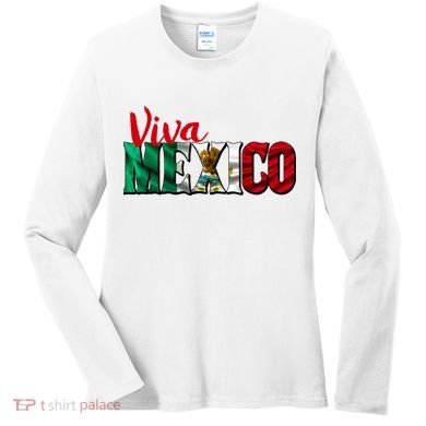 Viva Mexico Independence Day Women's Long Sleeve Shirt