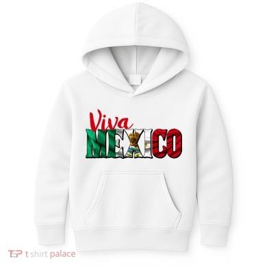 Viva Mexico Independence Day Kids Hoodie