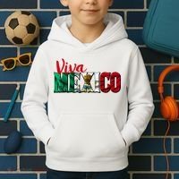 Viva Mexico Independence Day Kids Hoodie thumb 2