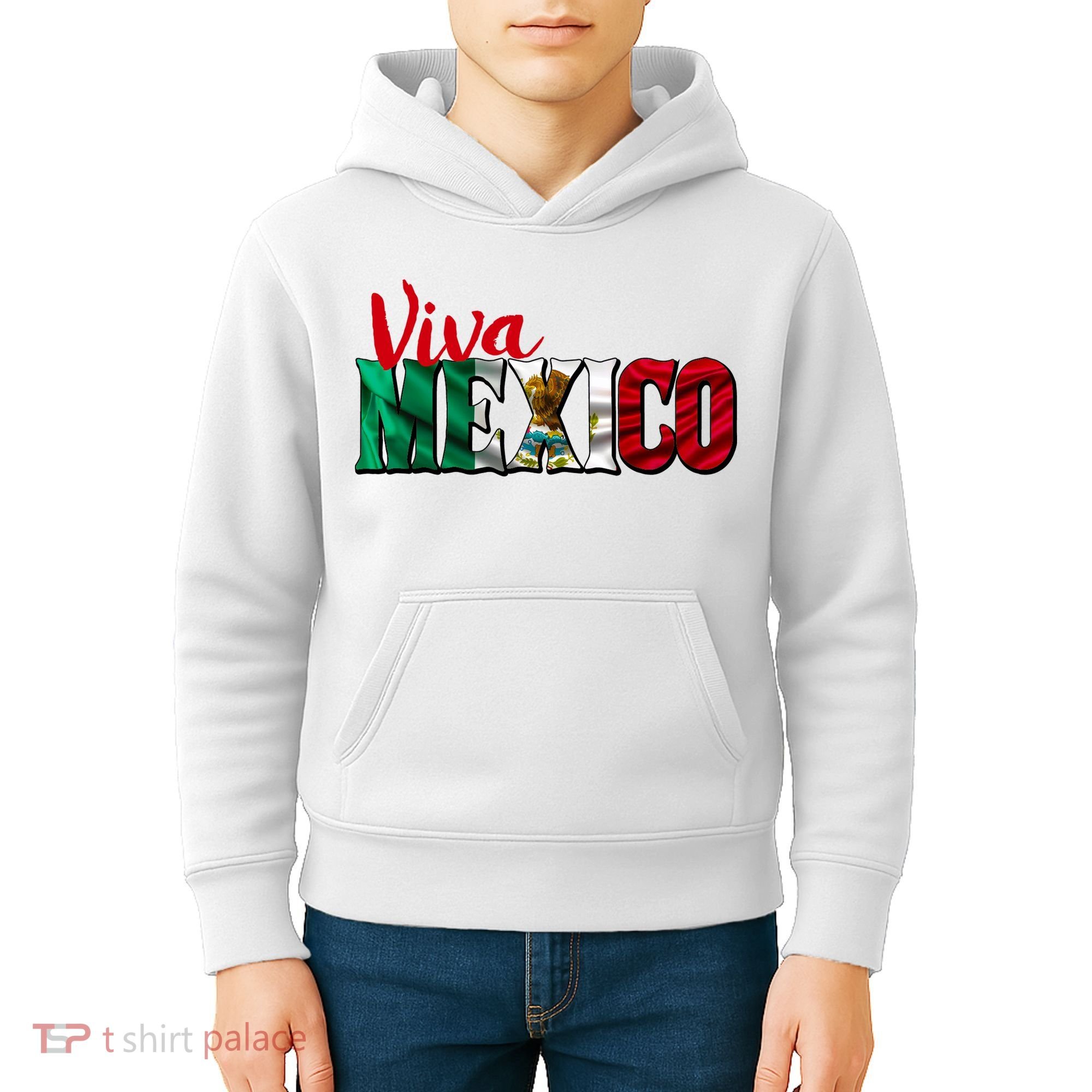 Viva Mexico Independence Day Kids Hoodie