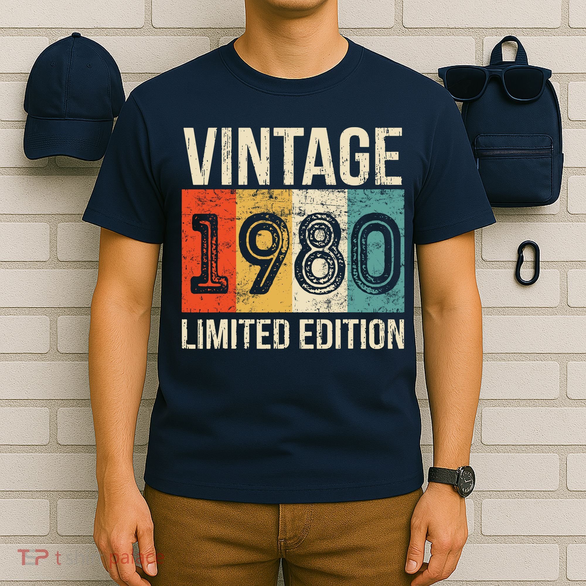 Vintage Made In 1980 Birthday T-Shirt