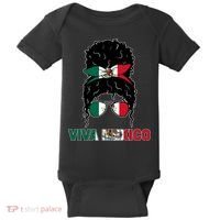 Viva Mexico Independence Day Hispanic Mexican Pride Baby Bodysuit thumb 0