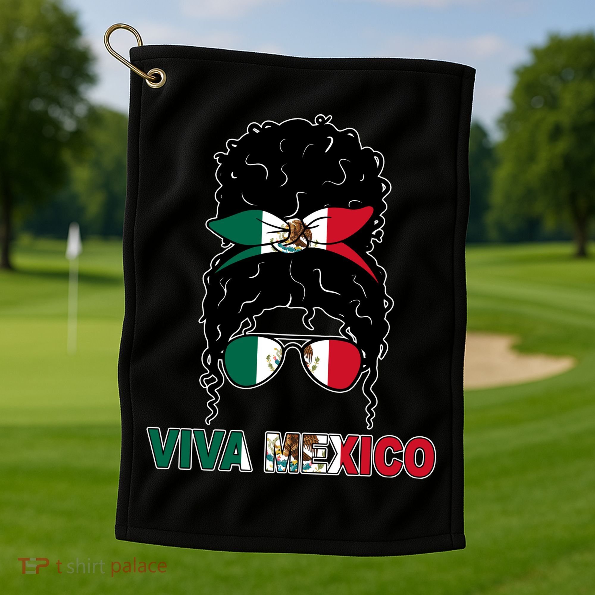 Viva Mexico Independence Day Hispanic Mexican Pride Golf Towel
