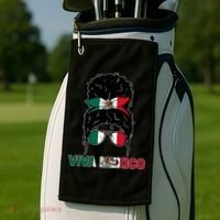 Viva Mexico Independence Day Hispanic Mexican Pride Golf Towel thumb 2