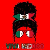 Viva Mexico Independence Day Hispanic Mexican Pride Santa Hat thumb 1