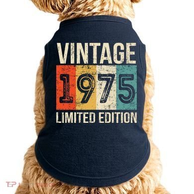 Vintage Made In 1975 Birthday Doggie Tank