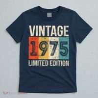 Vintage Made In 1975 Birthday T-Shirt thumb 5