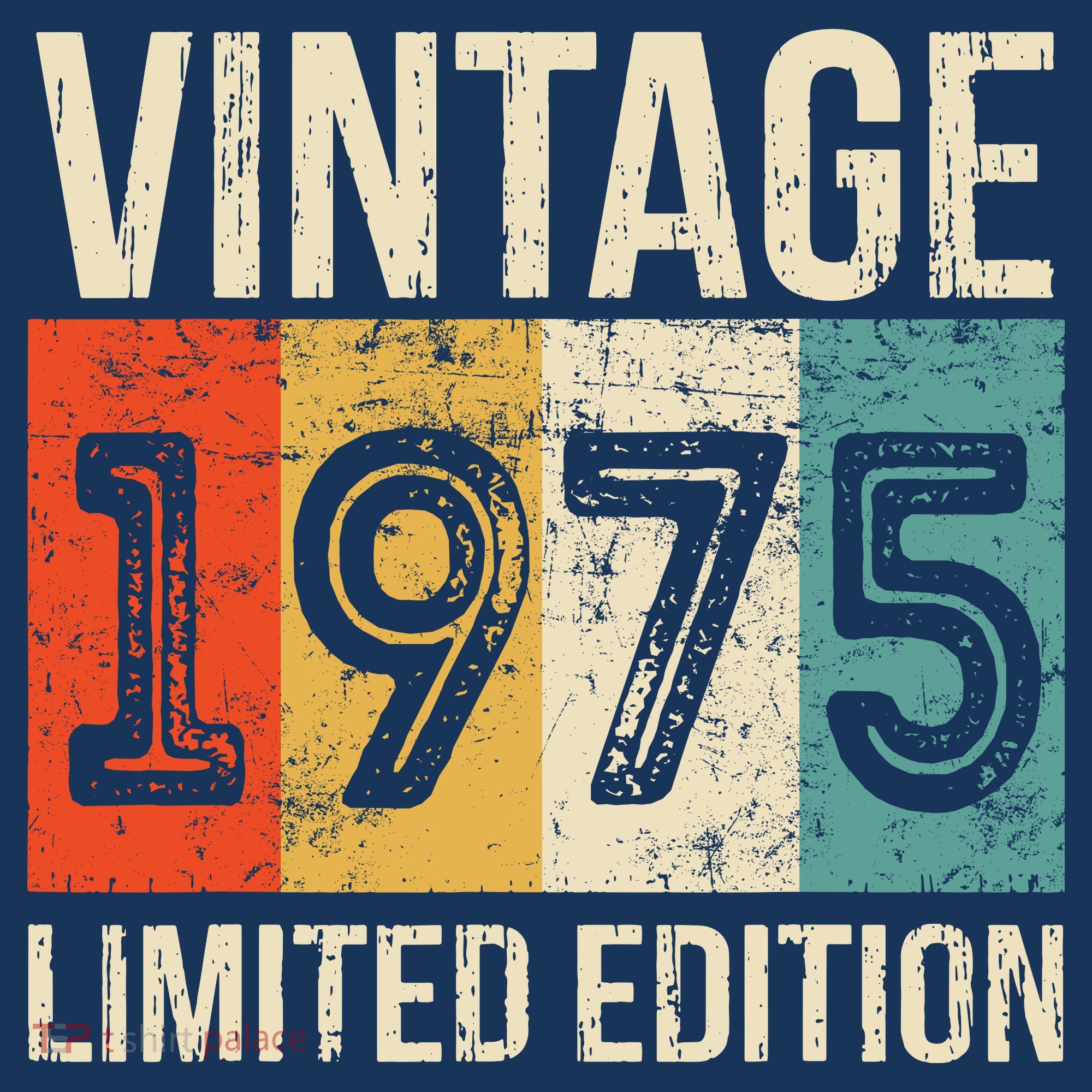 Vintage Made In 1975 Birthday T-Shirt