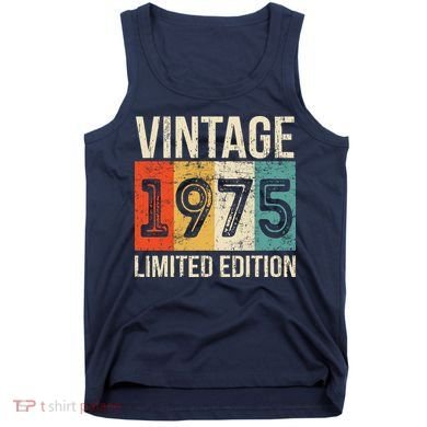 Vintage Made In 1975 Birthday Tank Top