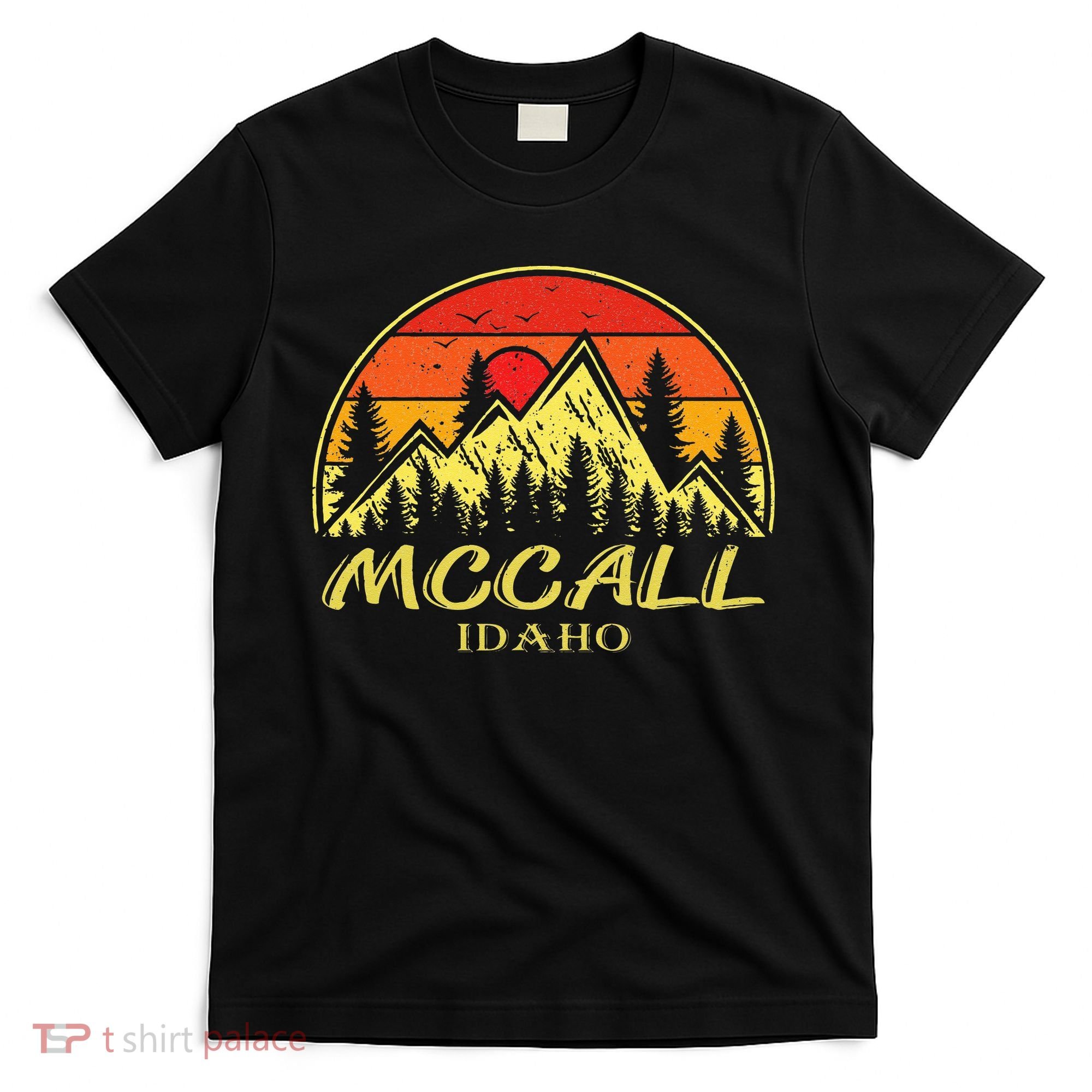 Vintage Mccall Idaho ID Mountains Hike Hiking Souvenir T-Shirt