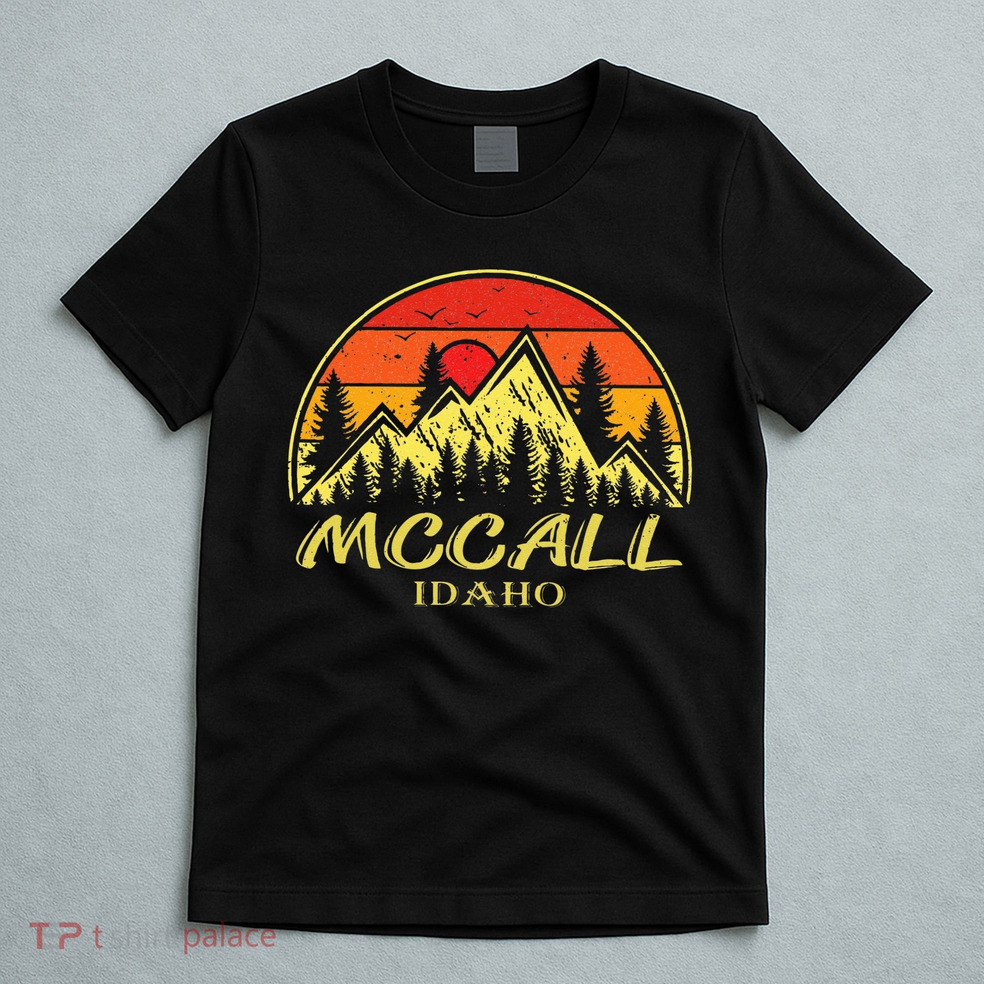 Vintage Mccall Idaho ID Mountains Hike Hiking Souvenir T-Shirt