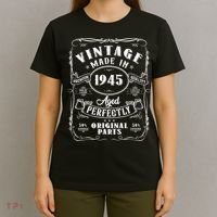 Vintage Made In 1945 One Of A Kind Limited Edition Aged Perfectly Original Parts T-Shirt thumb 4