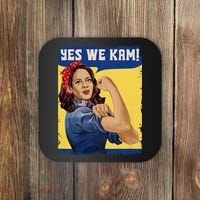 Vote Madam Kamala President Harris Yes We Kam Madam Harris Fun Coaster thumb 0